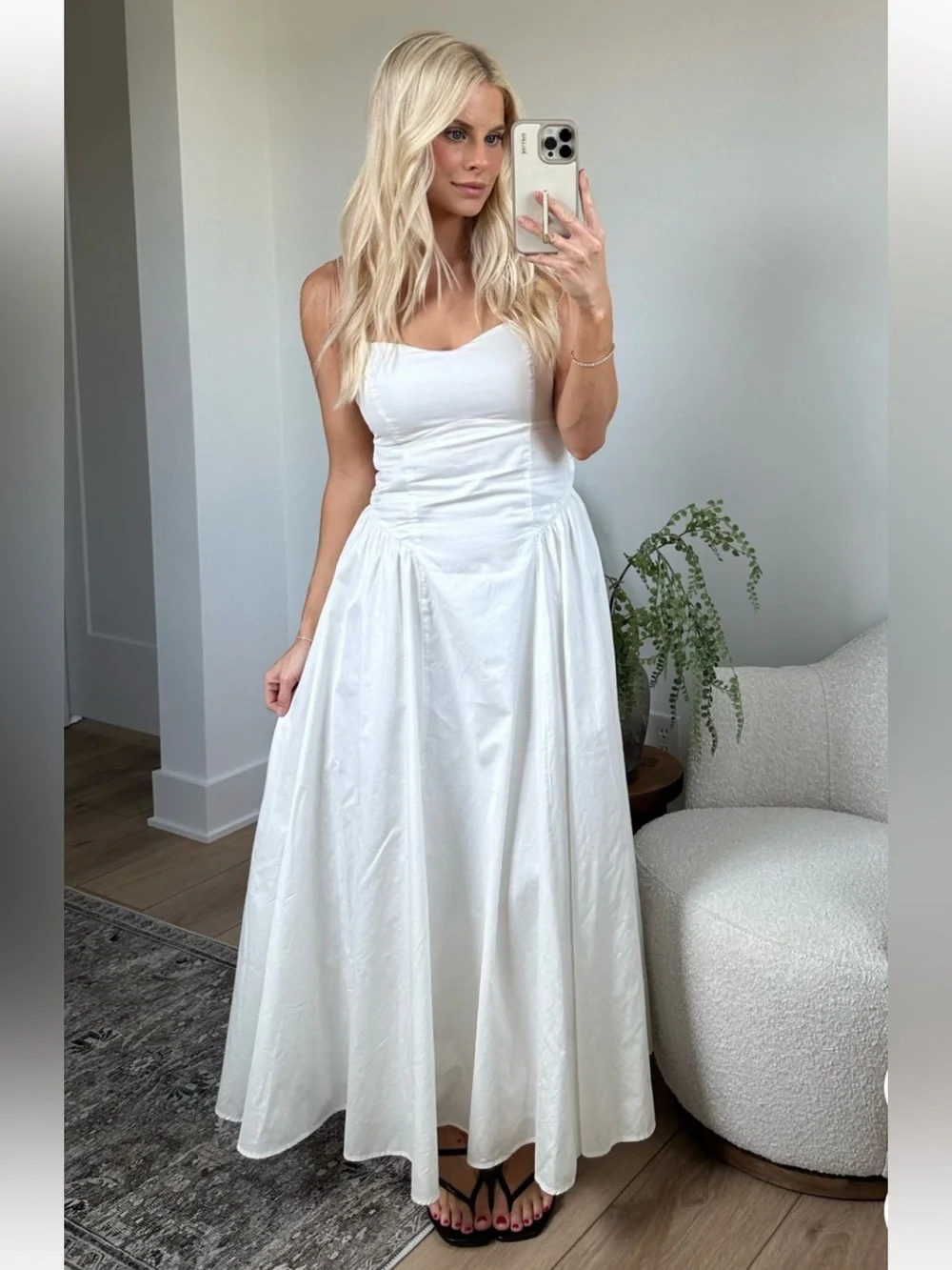 Gorgeous Abercrombie Maxi in White | Beachy, Flowing, 100% Cotton | Sz M - Picture 2 of 9